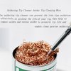 Soldering Iron Tip Cleaner,Welding Soldering Solder Tip Cleaning Wire,Soldering Brass Sponge Tip Cleaner for Cleaning Solder Irons Heads and Tips(1pcs)
