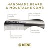 Kent Men's Beard Grooming Kit - Handmade Pocket Comb Set for Travel and Home Care, Mustache and Beard Combs