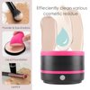 DaizySight Electric Makeup Brush Cleaner Machine, Quick Cleaning Make Up Brush Washing Tool, Fast Spin and Clean in Seconds - Black & Pink