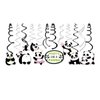 30PCS Cute Panda Birthday Hanging Swirl Decorations, Panda Bear Birthday Party Supplies Party Decorations Animal Panda Theme Party Favors for Kids Boy and Girl Baby Shower