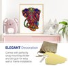 Dymier Green Wooden Puzzle for Adults - Unique Puzzle, Wood Cut Animal Shaped Puzzles 150 Pieces Medium Size Extravagant Elephant - Great Gift for Family and Friends, 8 by 10 inch