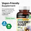 BIO KRAUTER Chicory Fiber Supplement - Chicory Root Powder 1200 mg - Inulin Capsules for Digestion Health Support - 100 Vegan Caps