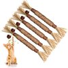 GBSYU 5 Pack Silvervine Cat Toy, Silvervine Sticks Cat Toys for Indoor Cats, Cat & Kitten Chew Toys for Aggressive Chewers, Cat Dental Toy for Kitten Teeth Cleaning, Matatabi Silvervine for Cats