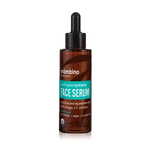 Youth Glow Hydrating Serum – Organic, Face Serum with Namibian Marula – Nourishing Omegas & Vitamin C for Dryness, Dark Spots, Dullness – Cruelty-Free Skin Care by Mambino Organics, 1 fl oz