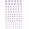 Moon Pattern Eye Gems Sticker Face Jewels Stickers Self Adhesive Halloween Rave Party Temporary Tattoos Rainbow Face Gems Stickers Women Festival Accessory and Crafts Nail Decorations (Purple Stars)