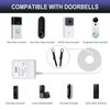 FATKITT 18V Doorbell Transformer, Power Supply Adapter Compatible with Nest Hello Video Doorbell, Arlo and Eufy Doorbell, 18 Volt VAC 500 mA Transformer with 13 ft Cable (White)
