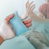 SWISSELITE Hand and Finger Contracture Cushion, Palm Grips with Elastic Band or Separator, Hand Grab Pad for Rehab Patient Palm Protect