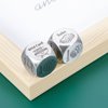 2 PCS Food Dice Game Food Decision Dice Gifts for Boyfriend Girlfriend Valentines Day Gifts for Him Her 1st 25th 11th Wedding Anniversary Steel Gift Couple Gift for Date Night Christmas White Elephant