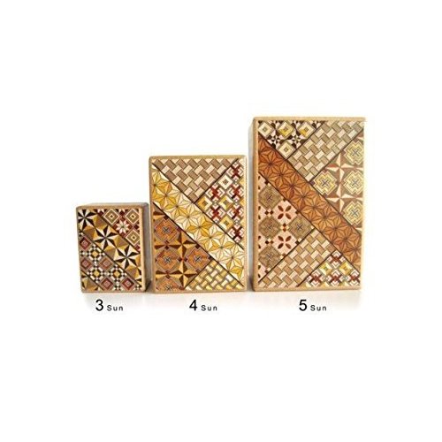 Yosegi Puzzle Box 4 Sun - 7 Steps