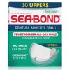 SEA-BOND Denture Adhesive Seals Uppers Fresh Mint, 30 Each (Pack of 3)
