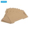 PATIKIL Hair Clip Display Cards, 100 Pack Paper Cardboard Hair Bow Holder Rectangle Hair Barrettes for Jewelry Hair Accessories Display and Organizing, Brown