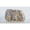 Generic Wavy shaped gray abalone sea shell effect hair claw clamp clip fine thin hair