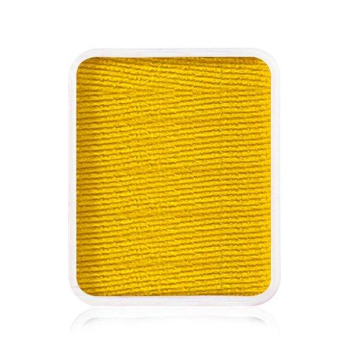 Kraze FX Face Paint Palette Refill - Yellow Face Paint (6 gm)-Hypoallergenic Non-Toxic Water Activated Professional Halloween Face & Body Painting Makeup Supplies for Sensitive Skin Kid Safe Adults
