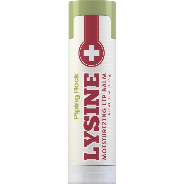 Piping Rock Lysine Lip Balm | 0.15 oz | Moisturizing and Soothing Ointment | Non GMO, Gluten Free