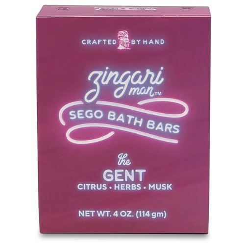 Zingari Man The Gent Bath Soap - Cleansing facial soap for Men - Soap for Body, Face, Facial Cleanser, Face Wash, Skin Cleanser, Shaving - Daily Use, Travel, Mens Soap Bar Fresh