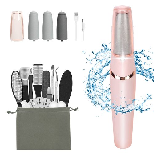Electric Callus Removers for Feet, Rechargeable Electric Foot Callus Remover Pedicure Kits with16 in 1, Removes Dry Skin for Smoother Feet, Foot Care for Dead Skin Ideal Gift