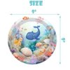 80 Pcs Under The Sea Party Supplies Ocean Disposable Paper Plates Napkins Forks Dinnerware for Underwater World Sea Life Theme Baby Shower 1st 2nd 3rd 4th Birthday Party Decorations