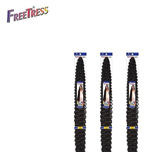Freetress Braids Freetress Water Wave Super Extra Long Braid 40'' (3-PACK, 1B)