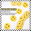 Sinload 8 Pieces Smile Face Party Decorations Yellow Smile Garland Banners Preppy Smile Paper Cutouts for One Happy Dude Birthday Party Favors Classroom Supplies