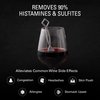 PureWine Pink Wand Filters Histamines and Sulfites - May Reduce and Alleviate Wine Allergies & Sensitivities - Purifier Aerates Wine Restore Taste & Purity - Includes Wine Glass Charm Accessory