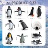 Morofme Arctic Penguin Figurines Toy Playset Mini Penguin Toy Set Realistic Penguin Cake Topper Small Penguin Action Figures Polar Animal Educational Toys Christmas Party Supplies Gift for Kids