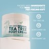 Eva Naturals Tea Tree Foot Cream - Foot Lotion with Peppermint, Menthol and Spearmint - Soothing Foot Cream Treatment for Dry Cracked Heels and Feet