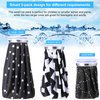 Nuanchu 3 Pieces Ice Bag for Injuries Reusable Ice Bags with Adjustable Wrap, Ice Pack for Cold and Hot Therapy and Pain Relief for Knee Leg Injury, 3 Sizes, 11 Inch, 9 Inch, 6 Inch (Plaid,Black)