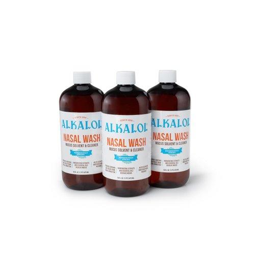 Alkalol Solution Original Nasal Wash, 3 Count -16 fl oz, 16 fl oz (pack of 3)
