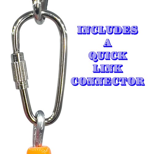 1092 Finger Trap Twister - Handmade shreddable Hanging Bird cage Toy, Colorful Bamboo Finger Traps, Crinkle Paper Chunks, Natural Wood Beads and Colorful Plastic Beads, Delightful Beak and feet Fun