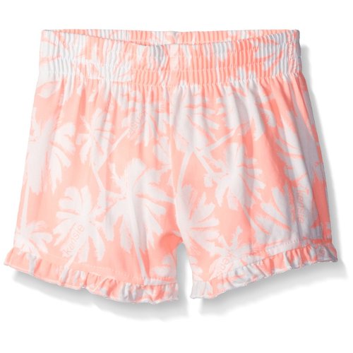 Kensie Girls' Little Casual Short, 1318 Neon Light Coral, 4
