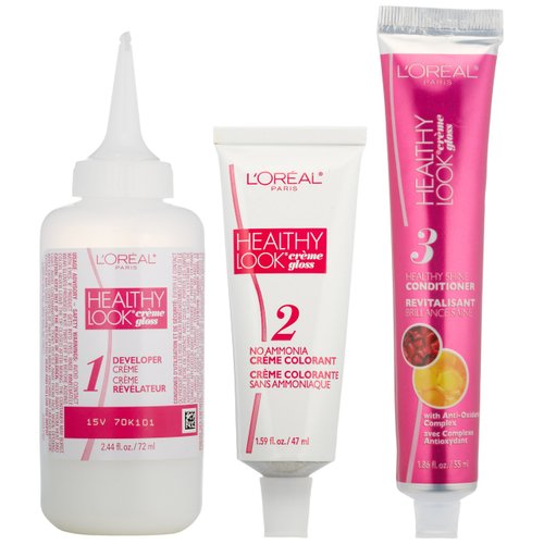 L'Oreal Healthy Look Creme Gloss Hair Color, 4RR Vibrant Dark Auburn, Sweet Cherry