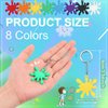 Taiyin Paint Splatter Keychains Art Party Favors Art Paint Party Decorations Art Party Keychains for Adults Gifts Art Themed Birthday Party Supplies Decorations(24 Pcs)