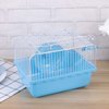 Hamster Cage Travel Carry Rat Cage Small Pets Supplies Hamster Toy Accessories (Blue)- Small Pet