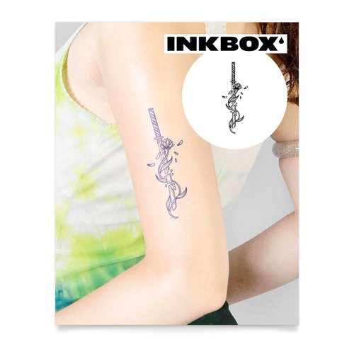 Inkbox Temporary Tattoos, Semi-Permanent Tattoo, One Premium Easy Long Lasting, Water-Resistant Temp Tattoo with For Now Ink - Lasts 1-2 Weeks, Slice of Life, 6 x 3 in