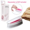 EBANKU Dip Powder Tray, French Nail Dip Tray Nail Dipping Powder Container Tray with Dip Powder Brush