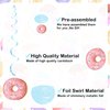 Pastel Ice Cream Sweet One First Birthday Party Decorations, Ice Cream and Donut Party Hanging Swirl, Summer Ice Cream Party Ceiling Hanging Streamers for Ice Cream 1st Bday Girls Donut Party Supplies