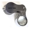 MAXIMIZE Jeweler's Loupe with LED | 10X Magnification & 21mm Lens | Stainless Steel Build | Standard Swivel Case | Compact 1.75" x 7/8" x 3/4" (4.4 cm x 2.2 cm x 1.9 cm) | Protective Storage Box