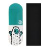 Teak Tuning Premium Fingerboard Graphic Deck, Teal Yeti - 32mm x 97mm - Heat Transfer Graphics, Pro Shape & Size - Pre-Drilled Holes - Includes Prolific Foam Tape