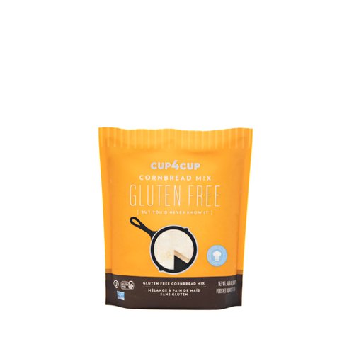 Cup4Cup Cornbread Mix, 0.88 Pounds, Certified Gluten Free, Dairy Free, Non-GMO, Kosher, Made in the USA