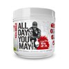 5% Nutrition Rich Piana AllDayYouMay BCAA Powder | Premium Intra & Post Workout Amino Acids, Hydration, Endurance, Muscle Recovery, Joint & Liver Support | 15.3 oz, 30 Servings (Lemon Lime)