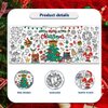 Quimoy Xmas Giant Coloring Poster 72 x 30 Inches, Christmas Crafts for Kids, Christmas Coloring Tablecloth/Banner, for Kids School Classroom Home Party Supplies