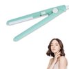 Mini Hair Straightener, Ceramic Tourmaline Plate Beauty Flat Iron Heating Curler, Smart Constant Temperature for All Hair Types Makes Hair Shiny and Silky(US-Green)