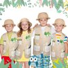 Haysandy 36 Pcs Explorer Costume Set Include Plastic Explorer Hats Jungle Party Vest Safari Tote Bag for Kids Outdoor Activity Jungle Party Supplies Favors Halloween Birthday Costume Party