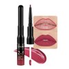 evpct 1Pcs Deep cranberry Lip Stain Paint Matte Lip Liner and Lipstick Set Long Lasting Smudge Proof labiales matte mate larga duracion listip 24 hours a prueba de agua mate 24 horas originales,39#