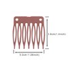 50pcs/Lot Hair Wig Plastic Combs and Clips For Wig Cap Wig Combs for Making Wig(Light Brown)