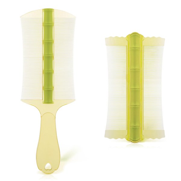 Andibro 2 Pcs Hair comb Double Sided Fine Tooth Dandruff Comb, Lice Combs Flea Combs Professional Dandruff Combs Grooming Tool for Women Men