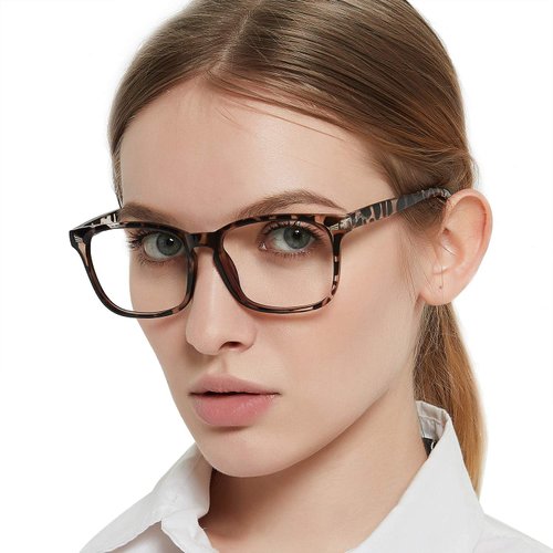 MARE AZZURO 3.50 Leopard Computer Reading Glasses Women Blue Light Blocking Readers 3.50, Trendy Leopard Gaming Readers 350