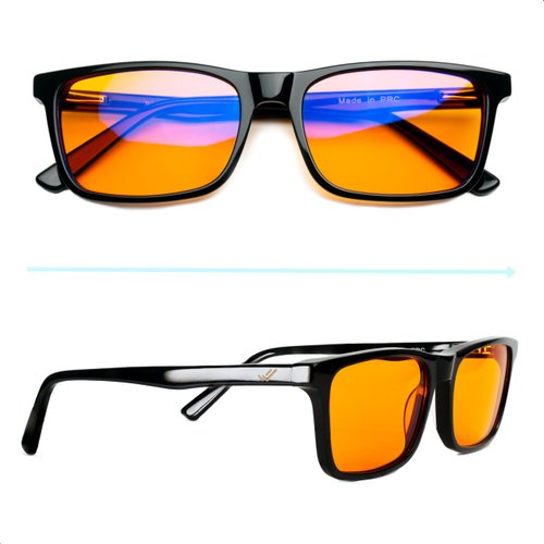 Orange Blue Light Blocking Glasses for Women & Men - Reading Sleep & Migraine Glasses - Engineered 99.5% Amber Blue Light Glasses for Computer Eye Strain Eye Fatigue - Blue Blockers for Gaming & More