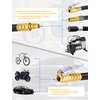 LUMITECO 12'' Tire Inflator Extension Tube, Tyre Pump Quick Inflation Chuck Adapter Hose for Quick-Inflation, Clip-On Connector High-Pressure Tube Car Motorcycle Bicycle Maintenance Accessories