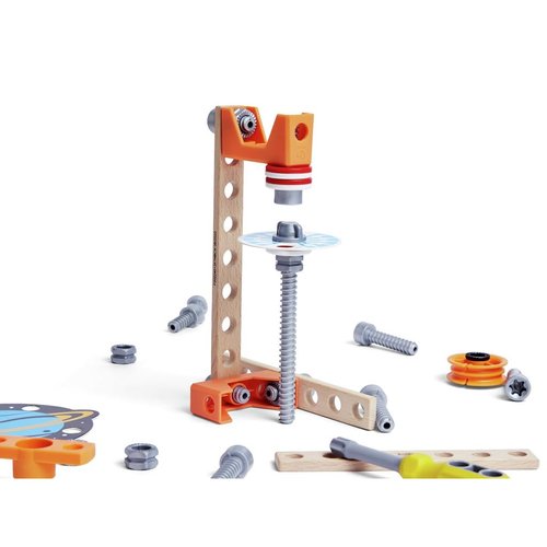 Hape Junior Inventor Magnet Science Lab| 34-Piece Magnetic Science Kit, STEAM Educational Toys for Kids 4 Years and Up, Model:E3033A